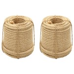 vidaXL Frânghii de sisal, 2 buc., 12 mm, 250 m