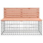 vidaXL Bancă de grădină tip gabion 287x71x65,5 cm, lemn masiv Douglas vidaXL Bancă de grădină tip gabion 287x71x65,5 cm, lemn masiv Douglas