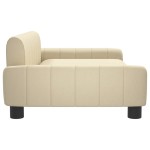 vidaXL Canapea pentru copii, crem, 90x53x30 cm, material textil vidaXL Canapea pentru copii, crem, 90x53x30 cm, material textil