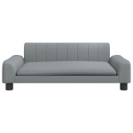 vidaXL Canapea pentru copii, gri deschis, 90x53x30 cm, material textil vidaXL Canapea pentru copii, gri deschis, 90x53x30 cm, material textil
