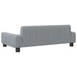 vidaXL Canapea pentru copii, gri deschis, 90x53x30 cm, material textil vidaXL Canapea pentru copii, gri deschis, 90x53x30 cm, material textil