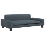 vidaXL Canapea pentru copii, gri închis, 90x53x30 cm, material textil vidaXL Canapea pentru copii, gri închis, 90x53x30 cm, material textil