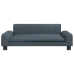 vidaXL Canapea pentru copii, gri închis, 90x53x30 cm, material textil vidaXL Canapea pentru copii, gri închis, 90x53x30 cm, material textil