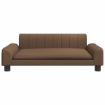 vidaXL Canapea pentru copii, maro, 90x53x30 cm, material textil vidaXL Canapea pentru copii, maro, 90x53x30 cm, material textil