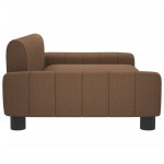 vidaXL Canapea pentru copii, maro, 90x53x30 cm, material textil vidaXL Canapea pentru copii, maro, 90x53x30 cm, material textil
