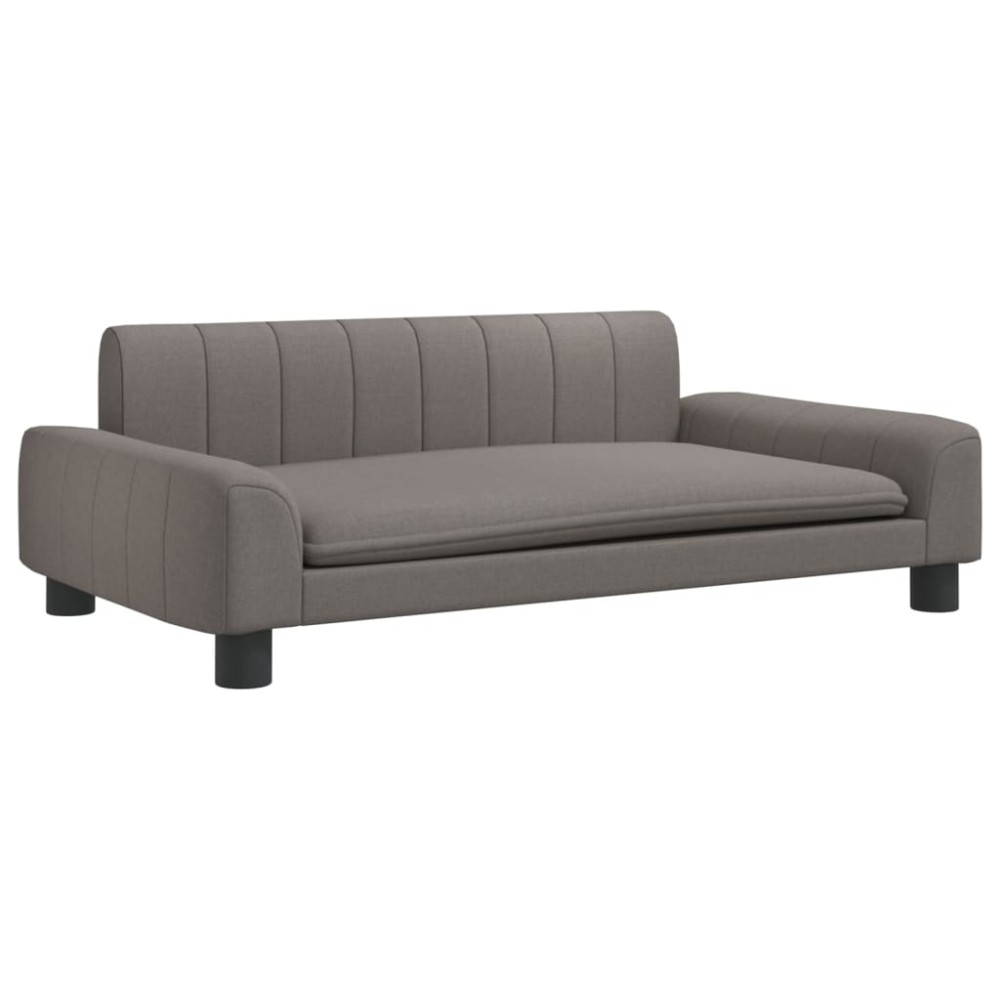 vidaXL Canapea pentru copii, gri taupe, 90x53x30 cm, material textil