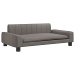 vidaXL Canapea pentru copii, gri taupe, 90x53x30 cm, material textil vidaXL Canapea pentru copii, gri taupe, 90x53x30 cm, material textil