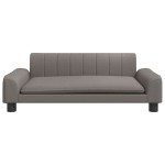 vidaXL Canapea pentru copii, gri taupe, 90x53x30 cm, material textil vidaXL Canapea pentru copii, gri taupe, 90x53x30 cm, material textil