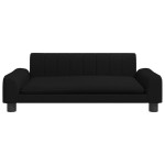 vidaXL Canapea pentru copii, negru, 90x53x30 cm, material textil