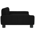 vidaXL Canapea pentru copii, negru, 90x53x30 cm, material textil