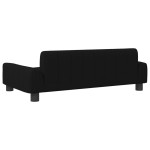 vidaXL Canapea pentru copii, negru, 90x53x30 cm, material textil