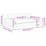 vidaXL Canapea pentru copii, negru, 90x53x30 cm, piele ecologică vidaXL Canapea pentru copii, negru, 90x53x30 cm, piele ecologică