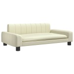 vidaXL Canapea pentru copii, crem, 90x53x30 cm, piele ecologică vidaXL Canapea pentru copii, crem, 90x53x30 cm, piele ecologică