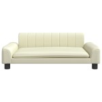 vidaXL Canapea pentru copii, crem, 90x53x30 cm, piele ecologică vidaXL Canapea pentru copii, crem, 90x53x30 cm, piele ecologică