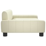 vidaXL Canapea pentru copii, crem, 90x53x30 cm, piele ecologică vidaXL Canapea pentru copii, crem, 90x53x30 cm, piele ecologică