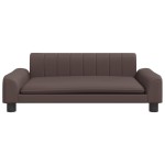 vidaXL Canapea pentru copii, maro, 90x53x30 cm, piele ecologică vidaXL Canapea pentru copii, maro, 90x53x30 cm, piele ecologică