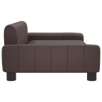 vidaXL Canapea pentru copii, maro, 90x53x30 cm, piele ecologică vidaXL Canapea pentru copii, maro, 90x53x30 cm, piele ecologică
