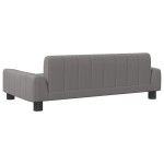 vidaXL Canapea pentru copii, gri, 90x53x30 cm, piele ecologică