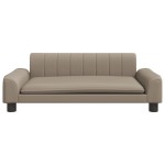 vidaXL Canapea pentru copii, cappuccino, 90x53x30 cm, piele ecologică vidaXL Canapea pentru copii, cappuccino, 90x53x30 cm, piele ecologică