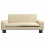vidaXL Canapea pentru copii, crem, 70x45x30 cm, material textil vidaXL Canapea pentru copii, crem, 70x45x30 cm, material textil