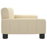 vidaXL Canapea pentru copii, crem, 70x45x30 cm, material textil vidaXL Canapea pentru copii, crem, 70x45x30 cm, material textil