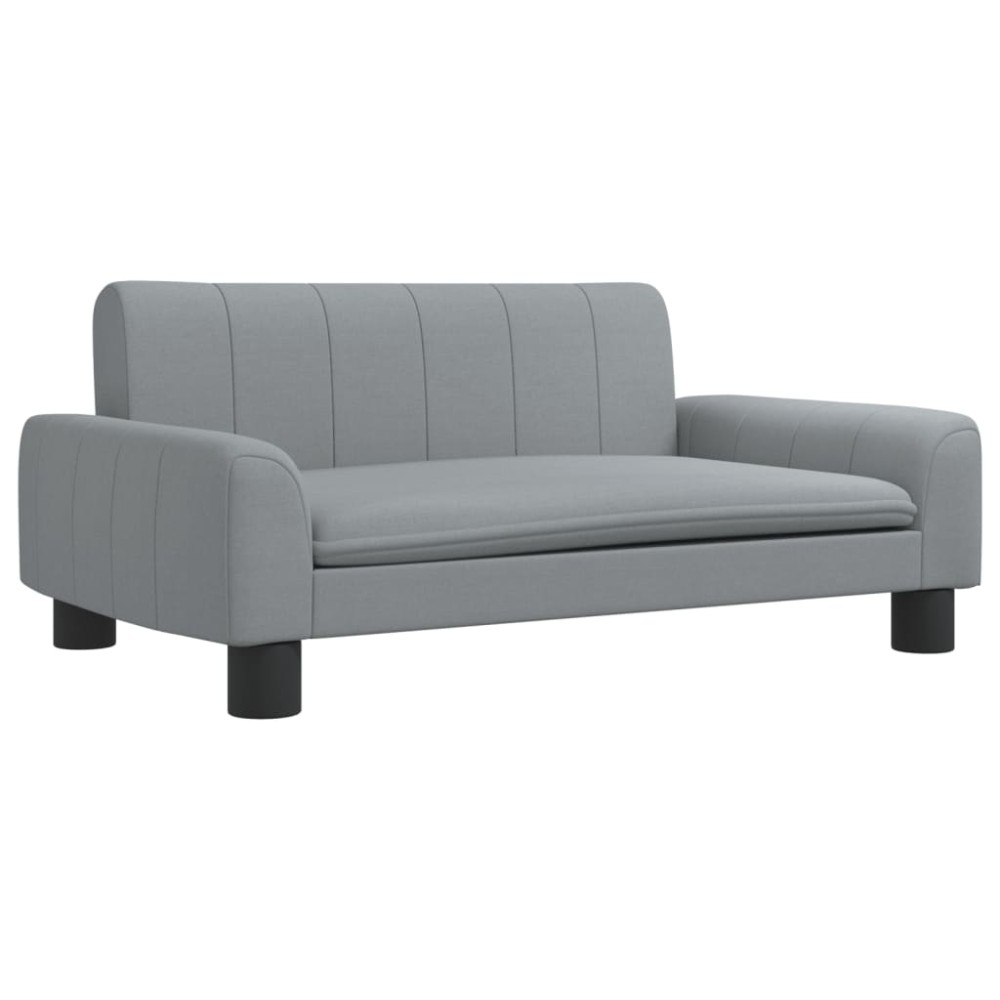 vidaXL Canapea pentru copii, gri, 70x45x30 cm, material textil