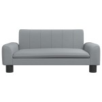 vidaXL Canapea pentru copii, gri, 70x45x30 cm, material textil vidaXL Canapea pentru copii, gri, 70x45x30 cm, material textil