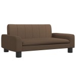 vidaXL Canapea pentru copii, maro, 70x45x30 cm, material textil vidaXL Canapea pentru copii, maro, 70x45x30 cm, material textil