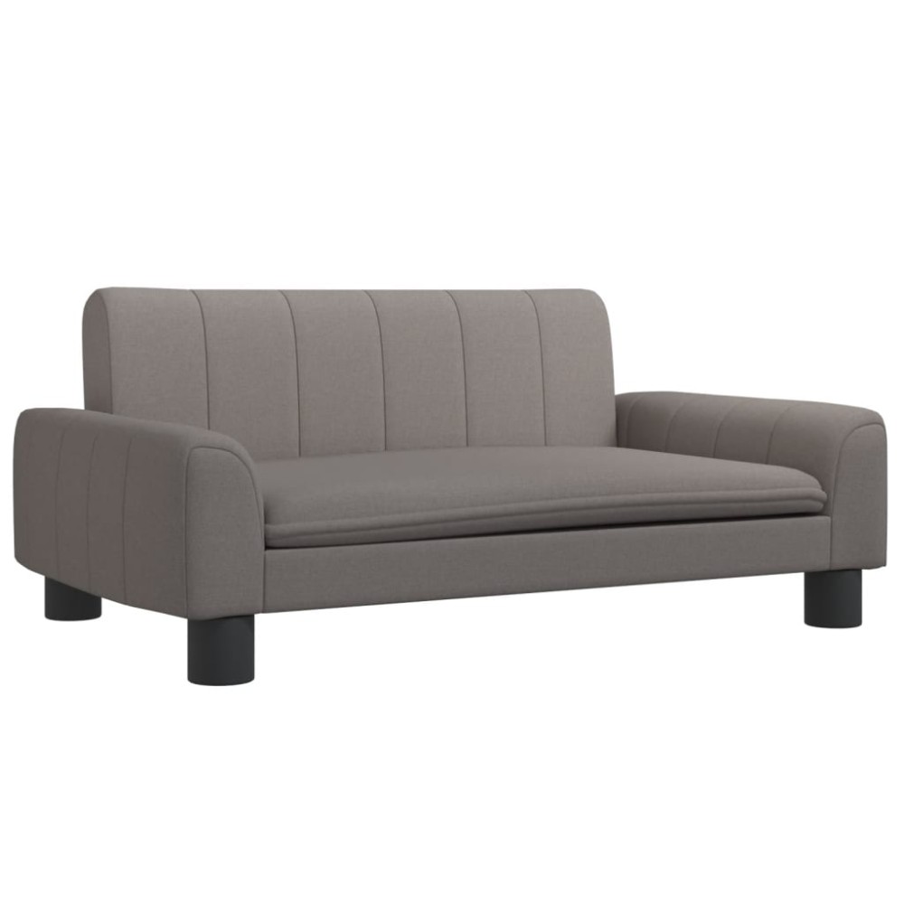vidaXL Canapea pentru copii, gri taupe, 70x45x30 cm, material textil