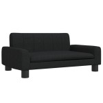 vidaXL Canapea pentru copii, negru, 70x45x30 cm, material textil