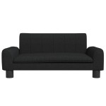 vidaXL Canapea pentru copii, negru, 70x45x30 cm, material textil