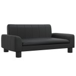 vidaXL Canapea pentru copii, negru, 70x45x30 cm, piele ecologică vidaXL Canapea pentru copii, negru, 70x45x30 cm, piele ecologică