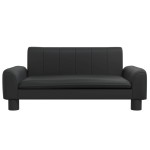 vidaXL Canapea pentru copii, negru, 70x45x30 cm, piele ecologică vidaXL Canapea pentru copii, negru, 70x45x30 cm, piele ecologică