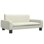 vidaXL Canapea pentru copii, crem, 70x45x30 cm, piele ecologică vidaXL Canapea pentru copii, crem, 70x45x30 cm, piele ecologică