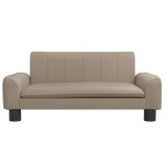 vidaXL Canapea pentru copii, cappuccino, 70x45x30 cm, piele ecologică
