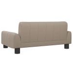 vidaXL Canapea pentru copii, cappuccino, 70x45x30 cm, piele ecologică