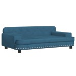 vidaXL Canapea pentru copii, albastru, 90x53x30 cm, catifea vidaXL Canapea pentru copii, albastru, 90x53x30 cm, catifea