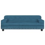 vidaXL Canapea pentru copii, albastru, 90x53x30 cm, catifea vidaXL Canapea pentru copii, albastru, 90x53x30 cm, catifea