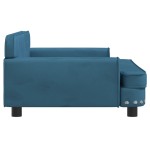 vidaXL Canapea pentru copii, albastru, 90x53x30 cm, catifea vidaXL Canapea pentru copii, albastru, 90x53x30 cm, catifea