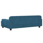 vidaXL Canapea pentru copii, albastru, 90x53x30 cm, catifea vidaXL Canapea pentru copii, albastru, 90x53x30 cm, catifea