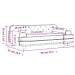 vidaXL Canapea pentru copii, albastru, 90x53x30 cm, catifea vidaXL Canapea pentru copii, albastru, 90x53x30 cm, catifea
