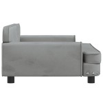 vidaXL Canapea pentru copii, gri deschis, 90x53x30 cm, catifea vidaXL Canapea pentru copii, gri deschis, 90x53x30 cm, catifea