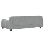 vidaXL Canapea pentru copii, gri deschis, 90x53x30 cm, catifea vidaXL Canapea pentru copii, gri deschis, 90x53x30 cm, catifea