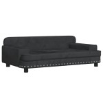 vidaXL Canapea pentru copii, negru, 90x53x30 cm, catifea vidaXL Canapea pentru copii, negru, 90x53x30 cm, catifea