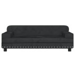 vidaXL Canapea pentru copii, negru, 90x53x30 cm, catifea vidaXL Canapea pentru copii, negru, 90x53x30 cm, catifea