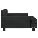 vidaXL Canapea pentru copii, negru, 90x53x30 cm, catifea vidaXL Canapea pentru copii, negru, 90x53x30 cm, catifea