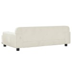 vidaXL Canapea pentru copii, crem, 90x53x30 cm, catifea