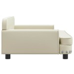 vidaXL Canapea pentru copii, crem, 90x53x30 cm, piele ecologică vidaXL Canapea pentru copii, crem, 90x53x30 cm, piele ecologică