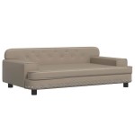 vidaXL Canapea pentru copii, cappuccino, 90x53x30 cm, piele ecologică vidaXL Canapea pentru copii, cappuccino, 90x53x30 cm, piele ecologică