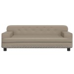 vidaXL Canapea pentru copii, cappuccino, 90x53x30 cm, piele ecologică vidaXL Canapea pentru copii, cappuccino, 90x53x30 cm, piele ecologică